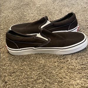 Black slip on vans